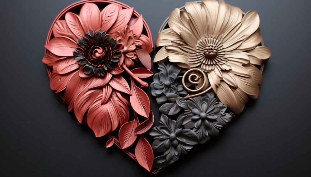 Technique for using a metal initial set for a personalised gift